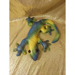Ganz Rainforest Animal Bean Bag LIZARD Multi-Color 13" Plush Stuffed Tropical